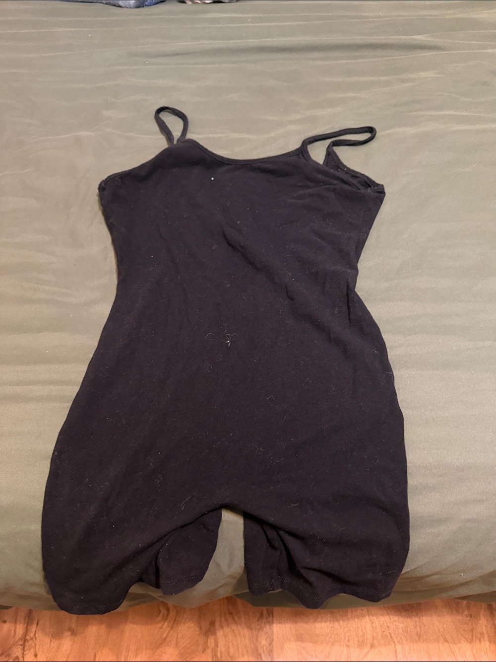 Bozzolo Black Stretch Tank Romper